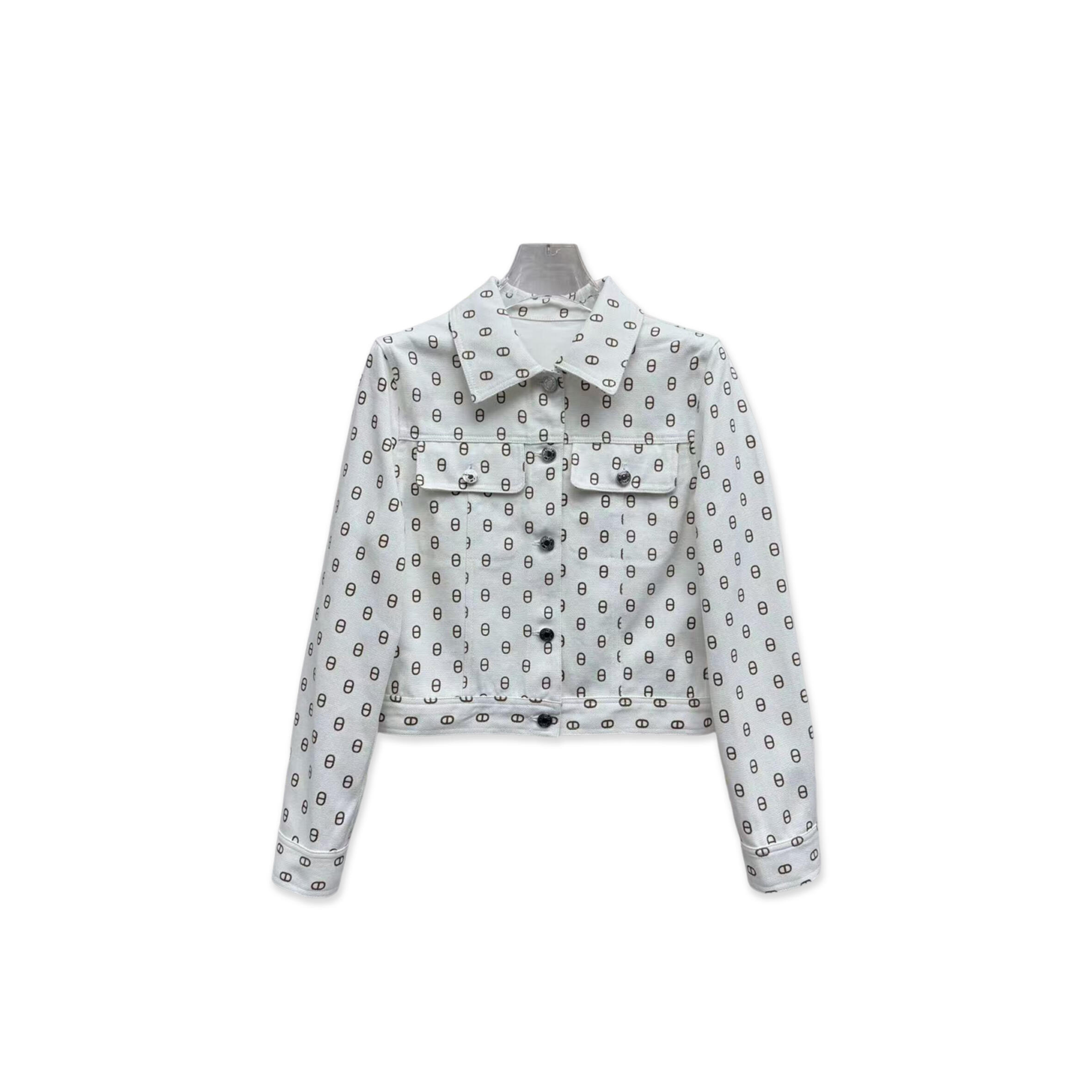 HERMES CHAINE D'ANCRE DENIM JACKET H6E0215D3HW32 HERMES CHAINE D'ANCRE DENIM JACKET H6E0215D3HW32
